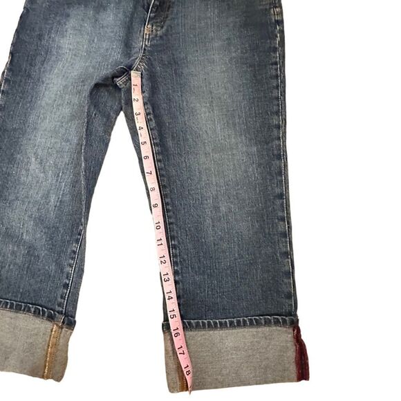 Columbia ~ Denim Capris ~ wide cuff ~ size 8 - Picture 8 of 10